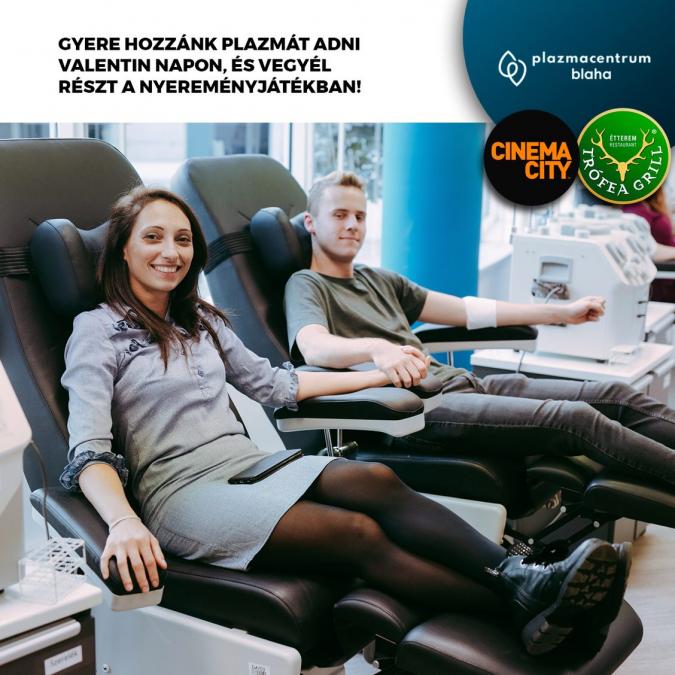 [BLAHA] Gyere plazmát adni Valentin napon és nyerj!